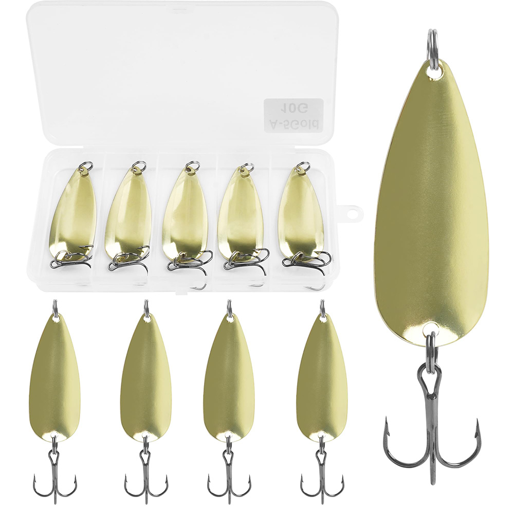 Fishing Hook Treble - 5 pièces cuillères de pêche leurres