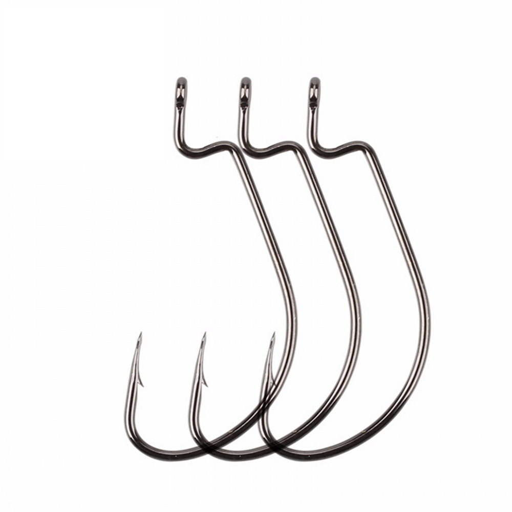 Fishing Hook Offset - Hameçons de pêche Texas à large