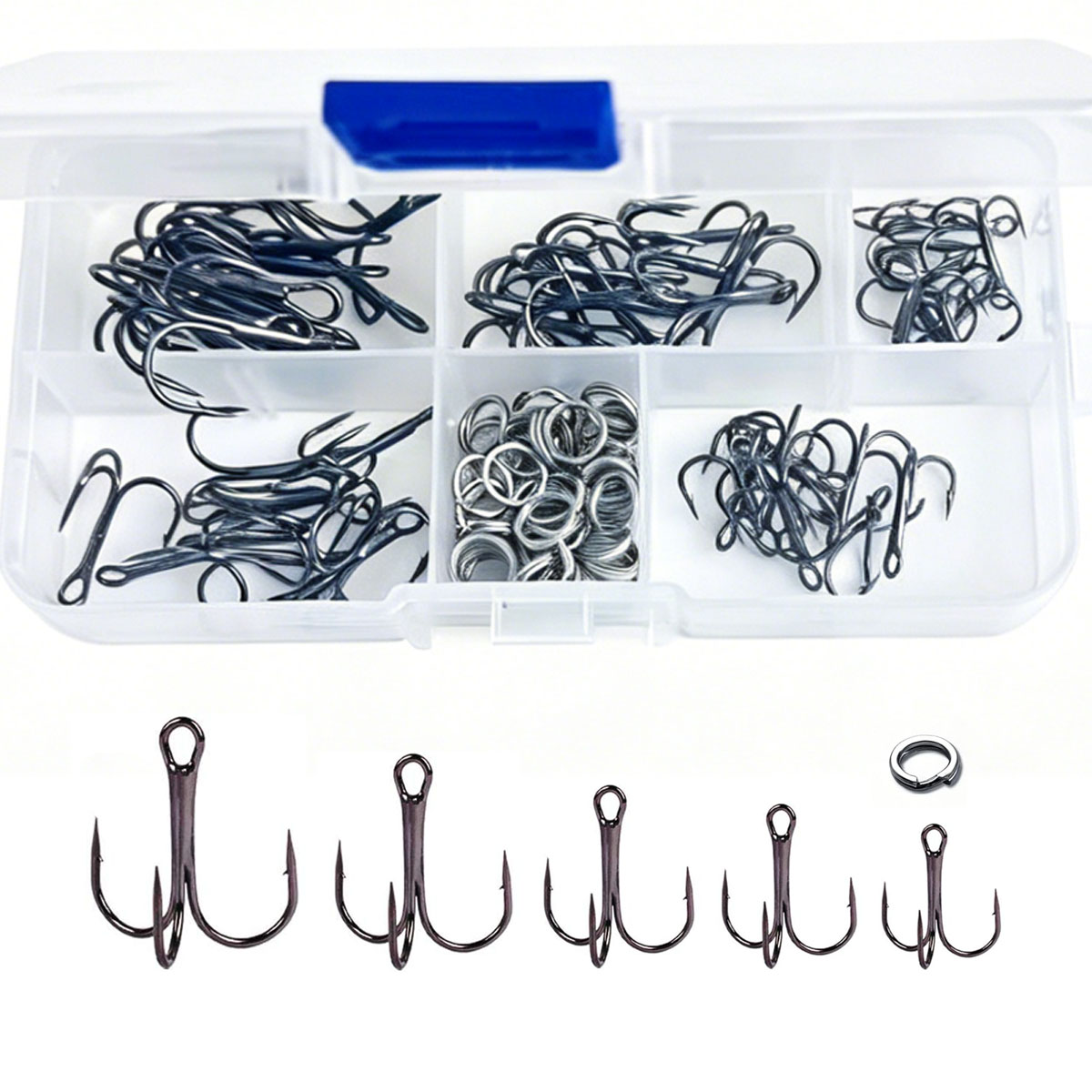 Fishing Hook Circle - Kit d'hameçons triples de pêche 50/100