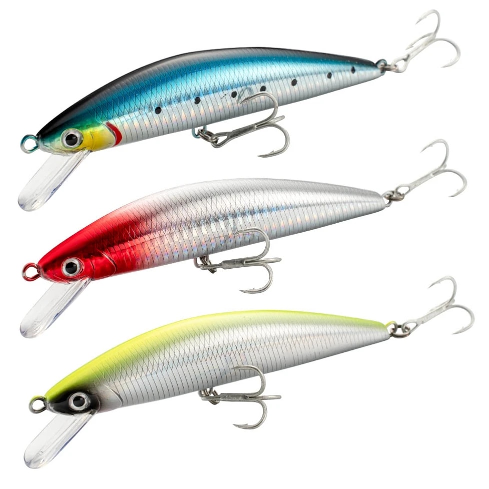 Fishing Hook Treble - Leurre méné rigide coulant avec triple