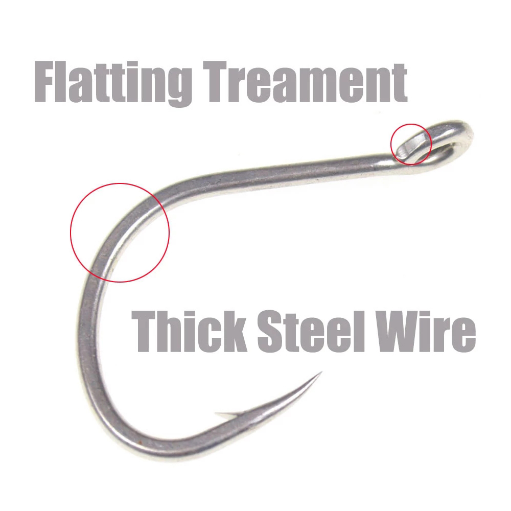 10 pièces mat étain antirouill - Fishing Hook Offset avis et prix