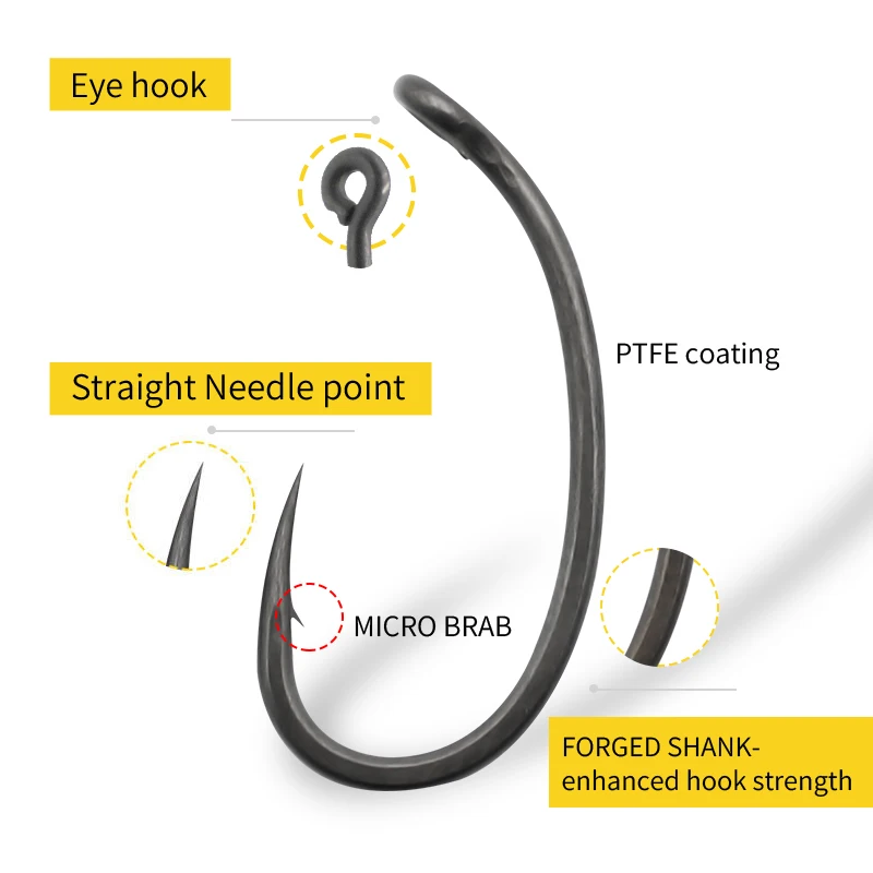 Hameçon de pêche à la carpe in - Fishing Hook Barbless avis et prix