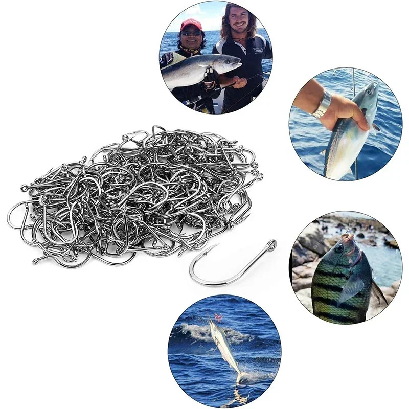 50-1600 pièces/boîtehameçons d - Fishing Hook Circle avis et prix