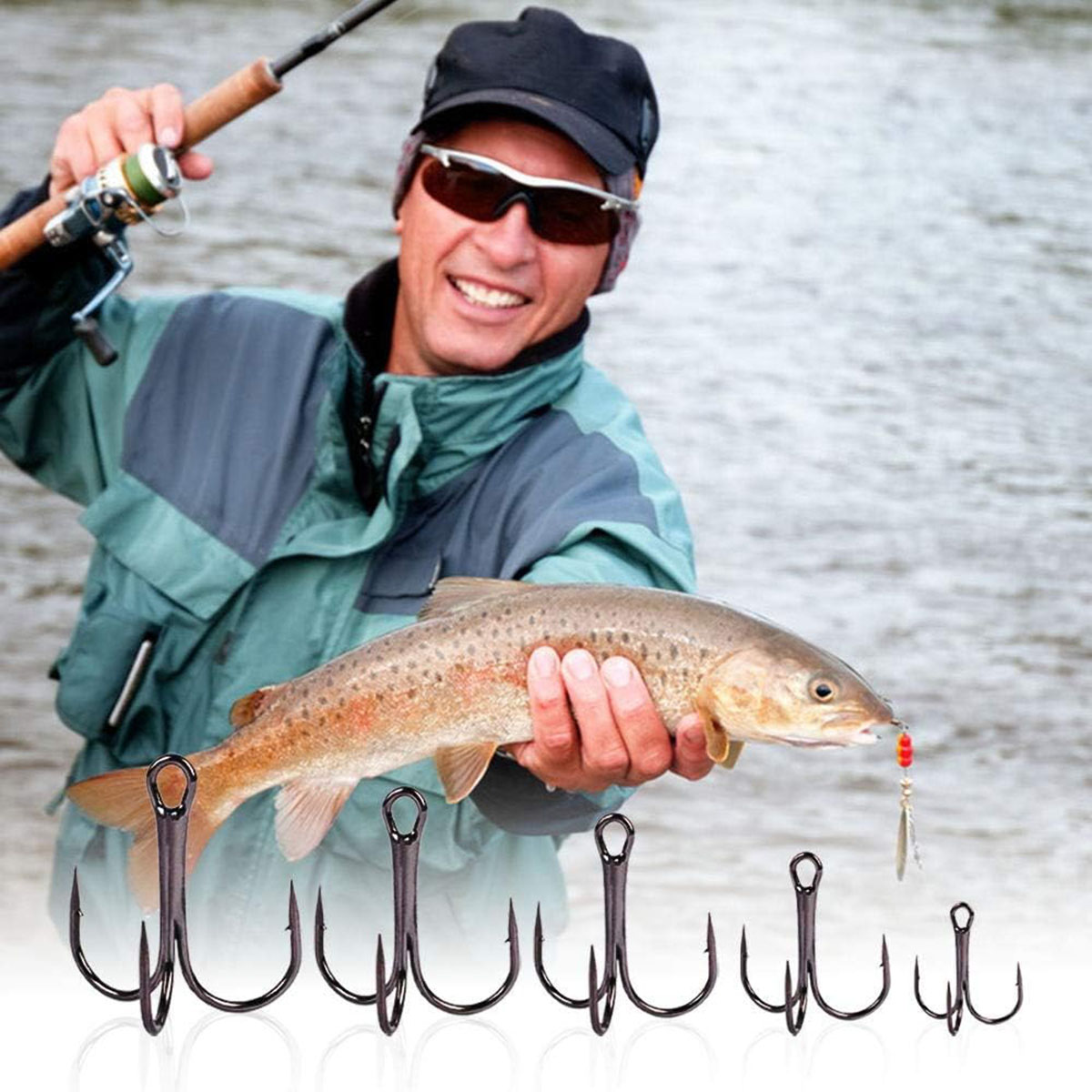 Kit d'hameçons triples de pêch - Fishing Hook Circle avis et prix