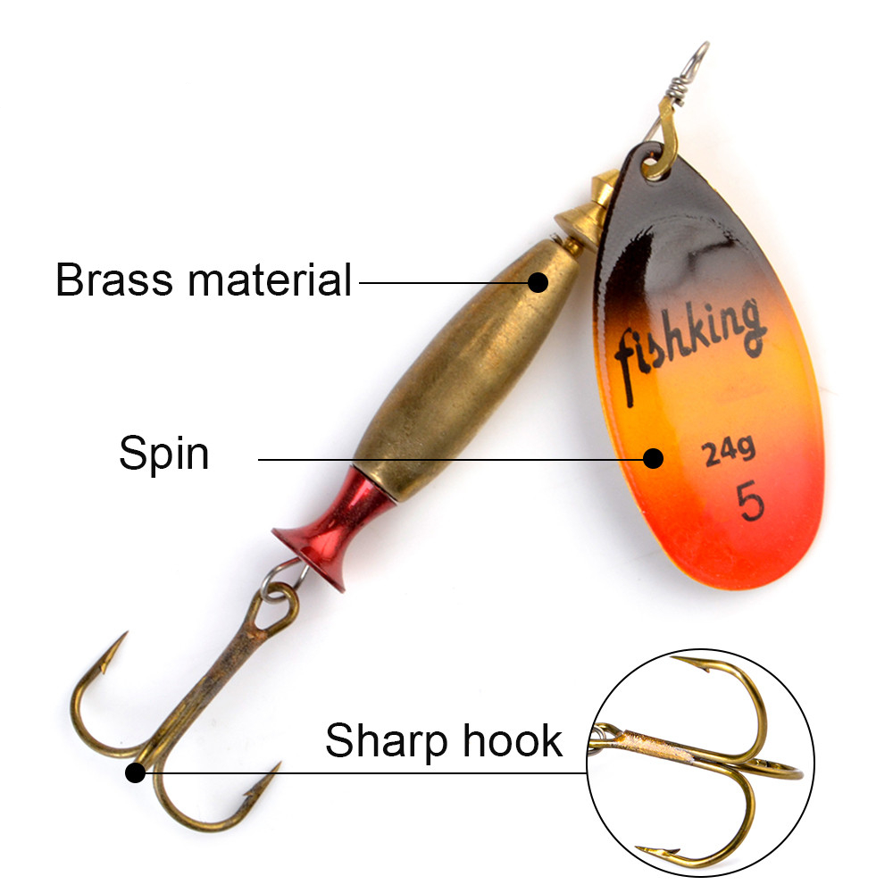 NGB longue coulée Spinner appâ - Fishing Hook Treble avis et prix