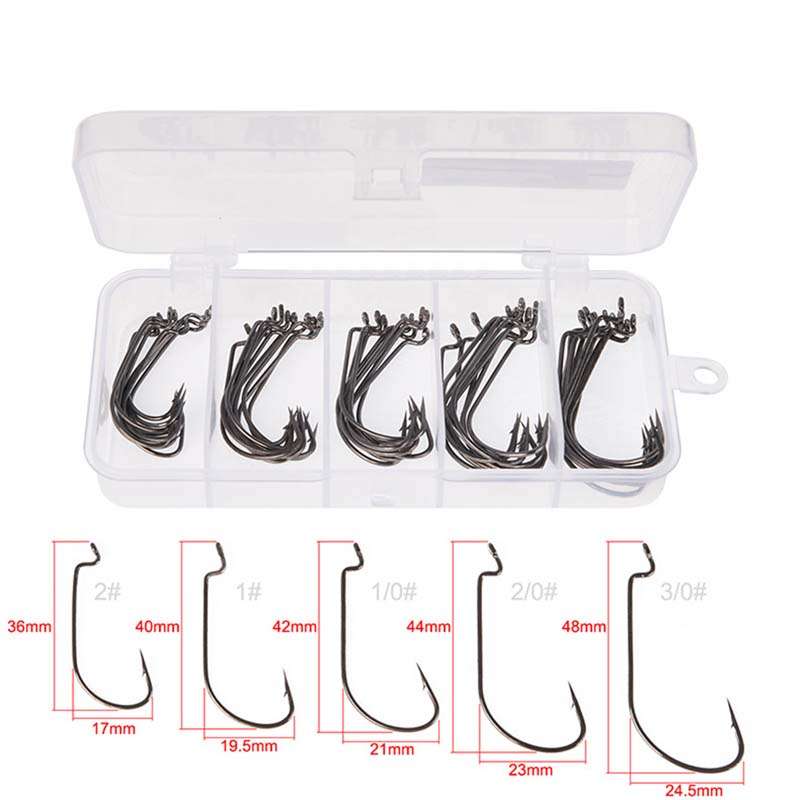 50 pièces/boîte Hameçons de pê - Fishing Hook Box avis et prix