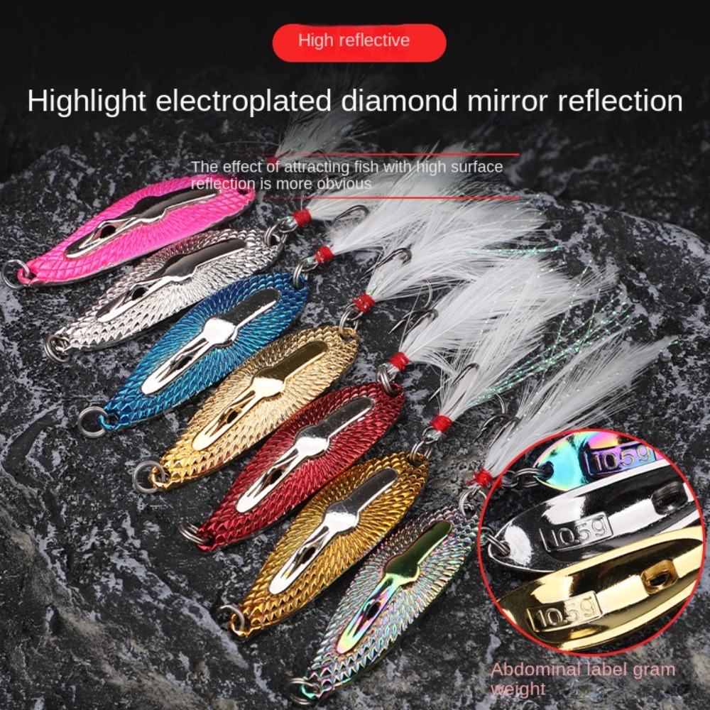 Leurres de pêche en métal avec - Fishing Hook Treble avis et prix