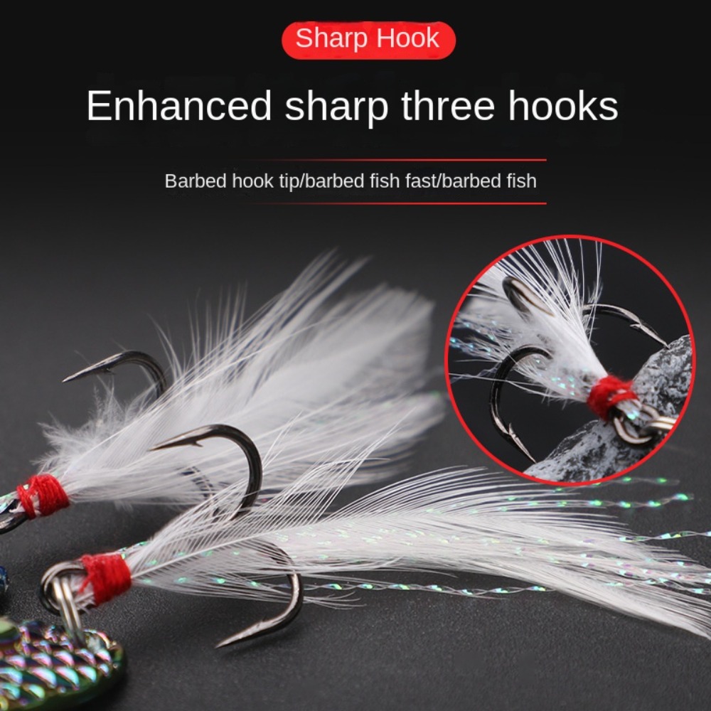 Leurres de pêche en métal avec - Fishing Hook Treble avis et prix