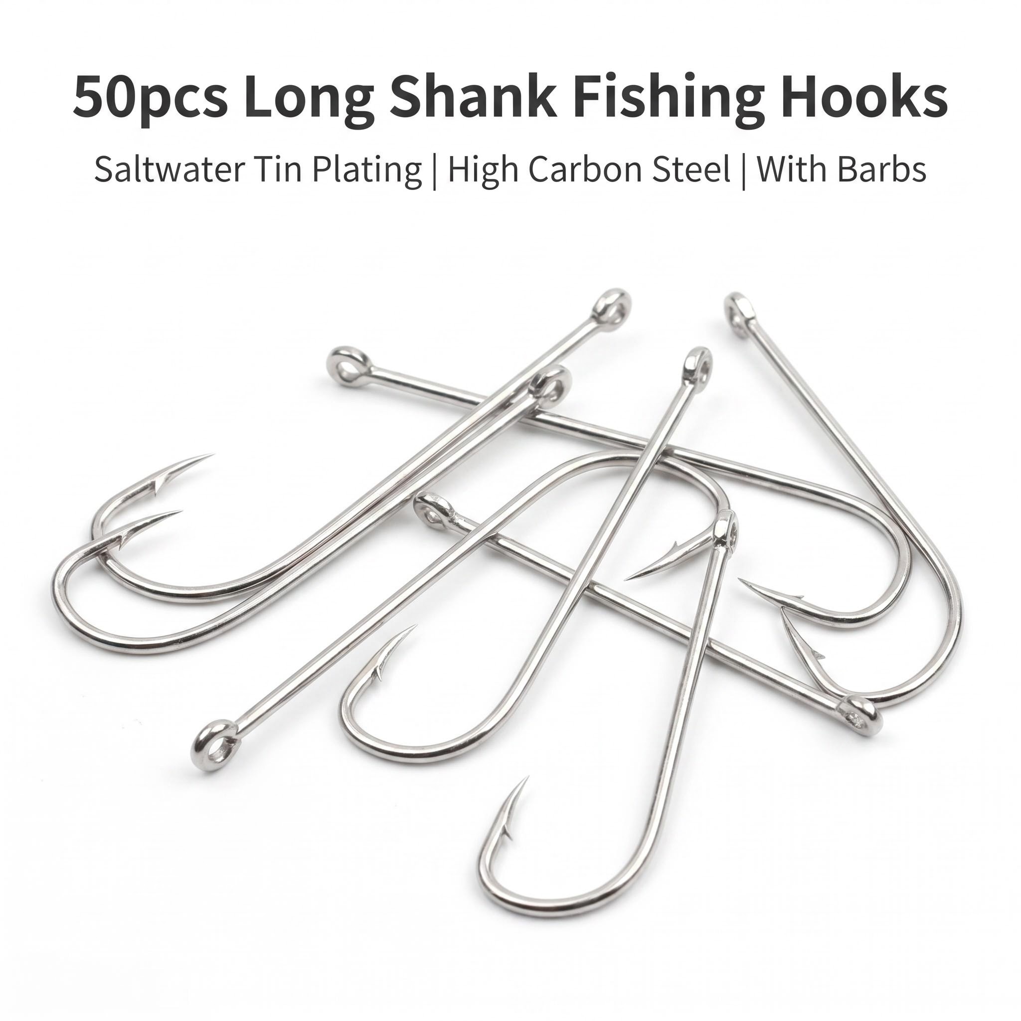 50 hameçons circulaires à tige - Fishing Hook Circle avis et prix