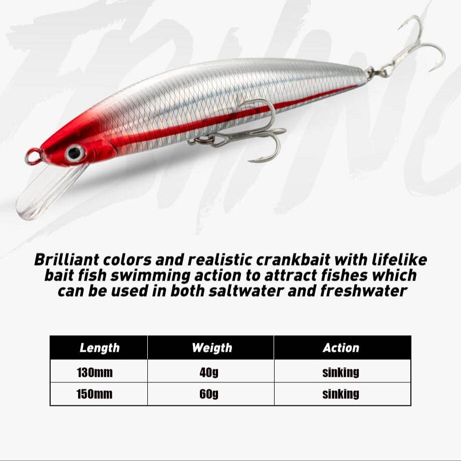 Leurre méné rigide coulant ave - Fishing Hook Treble avis et prix